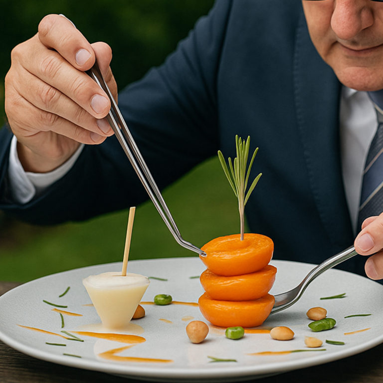 Abricots flambés, miel d’acacia, romarin, recette dessert, Domaine de Châteauvieux, restaurant Genève, flambage en salle, dessert flambé, Esteban Valle, directeur de restaurant, recette gastronomique, cuisine de chef, dessert fruité, dessert au miel, service en salle, dessert à la française, cuisine au romarin, dessert estival, Genève, Satigny, Peney-Dessus