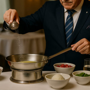 Lire la suite à propos de l’article Le second flambage: Fraises et rhubarbes flambées