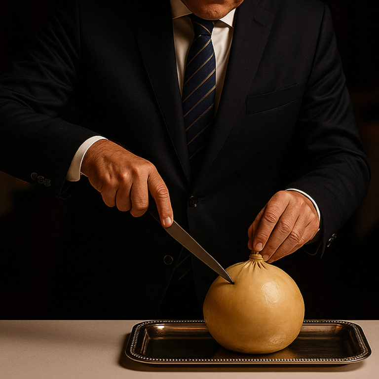 Découvrez l’art et la précision d’Esteban Valle, maître d’hôtel au Domaine de Châteauvieux, lors de la découpe spectaculaire du pigeon des Deux-Sèvres en vessie. Dans l’atmosphère feutrée d’un restaurant gastronomique, chaque geste sublime ce grand classique de la cuisine française, offrant un spectacle unique en salle.